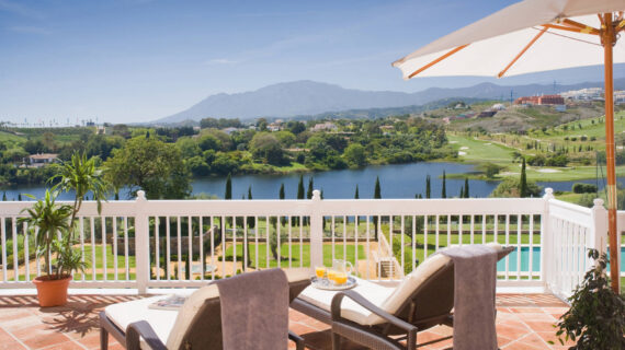 Beautiful terrace in luxury property